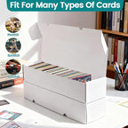 12-Pack 1100 Count Trading Card Storage Box, Sports Trading Card Boxes - Image 5