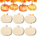 COCHIE Fall Pumpkin Wood Crafts to Paint Set of 24, Autumn Pumpkins Unfinished by COCHIE