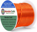 Mandala Crafts 16 Gauge Burnt Orange Anodized Aluminum Craft Wire, 100 FT | by MandalaCrafts