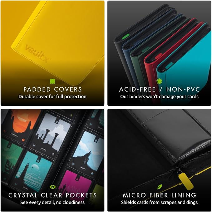 Vault X 4 Pocket Zip Trading Card Binder 160 Cards Exo-Tec | Holds 160 - Image 7
