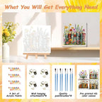 AREOPNMG 4 Pack Book Paint by Numbers Kit - Image 5