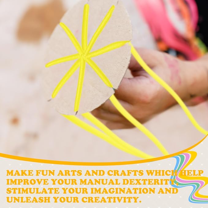 Frienda 5/8 Inch x 40 Ft Yellow Foam Noodles - Image 5