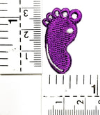 HHO Patch Set 3 Pieces. Mini Footprints Feet Purple Stickers Cartoon Kids - Image 2