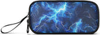 Blue Electric Lightning Pencil Case Box Boys Girls Large Pencil Pouch Zipper - Image 6