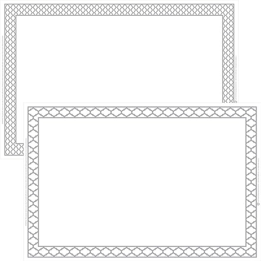 White Disposable Placemats for Baby, Kids, Toddler, Children, Adults - Neat and Sticky Plastic Placemat Table Topper Solutions for Restaurant, Schools, Crafts, or Travel Mats - 40 Pack