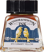 Winsor & Newton Drawing Ink, 14ml Bottle, Canary Yellow by WinsorNewton