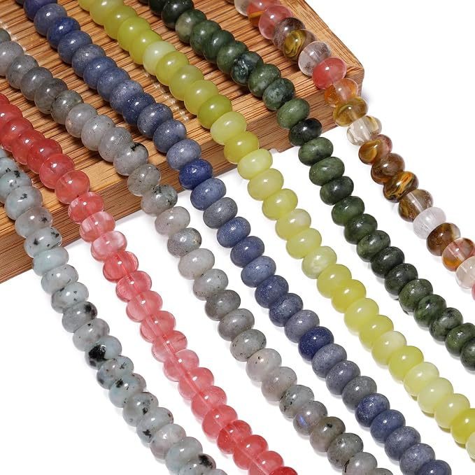 Songxi 5x8mm Natural Kambaba Jasper Stone Rondelle Beads, Gemstone - Image 8
