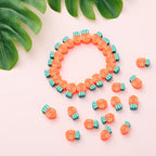 100pcs Carrot Polymer Clay 10mm Spacer Beads - Image 2
