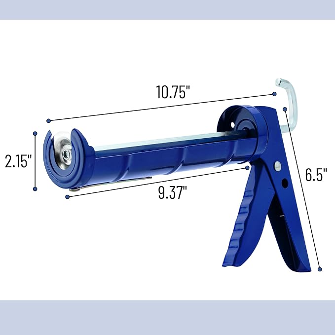 Bates- Caulking Silicone Gun, 10:1 Thrust Ratio, Hand Caulking Guns, No Drip - Image 2