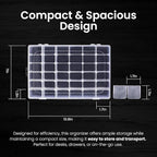 Budreu 4pack 36 Grids Plastic Clear Organizer Box Bead Storage Containers - Image 2