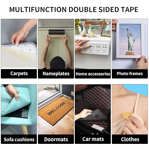 Double Sided Fabric Tape Heavy Duty, Double Stick Carpet Tape Fabric Tape | - Image 4