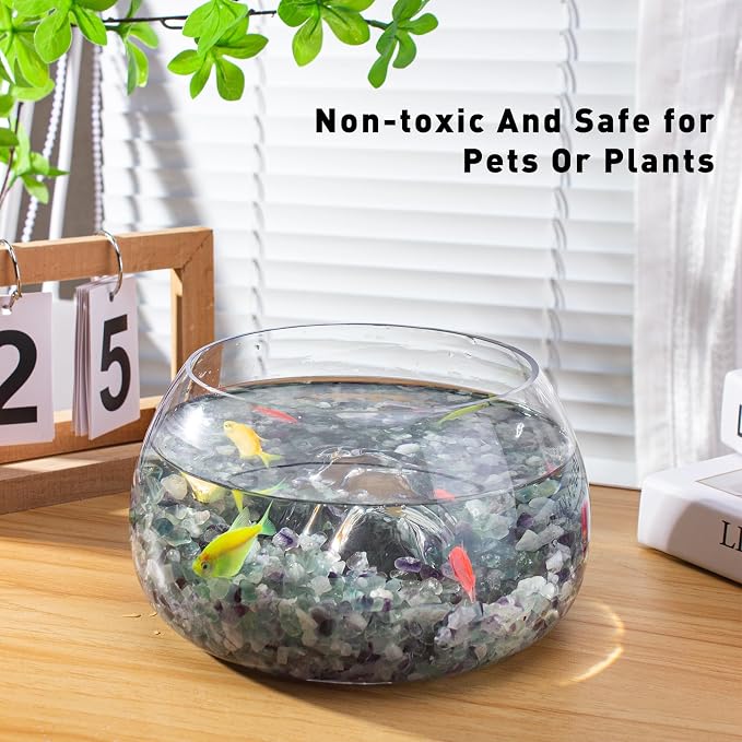3 Lb Fluorite Crystal Chips Aquarium Fish Tank Gravel, Tumbled Crushed Stone - Image 4