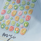 Summer Fruit Nail Art Stickers Decals 5D Embossed Fruit Nail Stickers 1PCS - Image 9