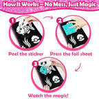 FUNNYB&G Foil Art Craft Kit for Girls 4-10 Years Old: Mess-Free & No-Glue - Image 4