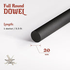 The Foamory's No Waste Full Round EVA Foam Dowel. 5-40mm x 1M High-Density - Image 2