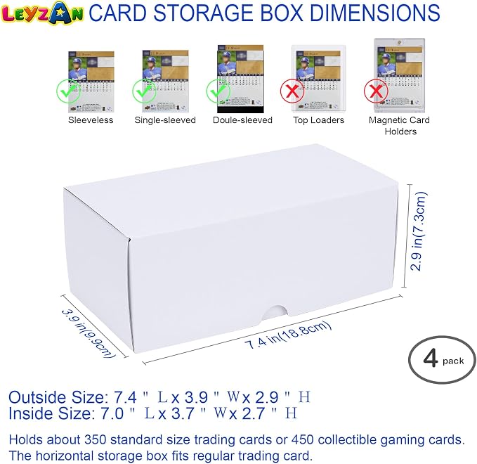 Trading-Card Storage Box, 7 INCH Horizontal - Image 3