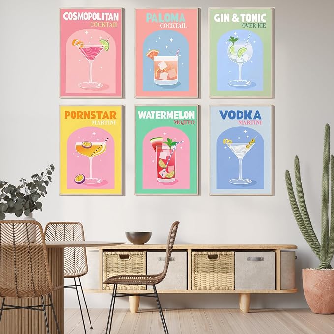 EIBEILI Diamond Art Kits for Adults-6P Wine Cocktail Diamond Painting Kits | - Image 2