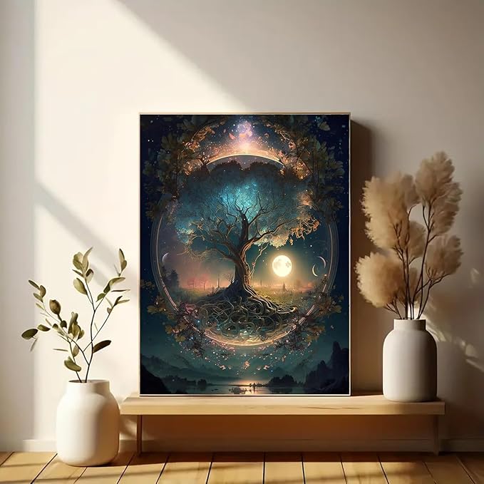 Eiazuiks Stamping Cross Stitch Kit, Tree of Life Counting Cross Stitch Kit - Image 3
