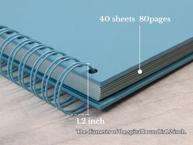 potricher 10 x 10 Inch DIY Scrapbook Photo Album 80 Pages Thick Kraft Blank - Image 4