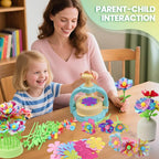 Flower Craft Kit for Kids Ages 4-8 – DIY Fabric Bouquet Toy for Girls and Boys - Image 2