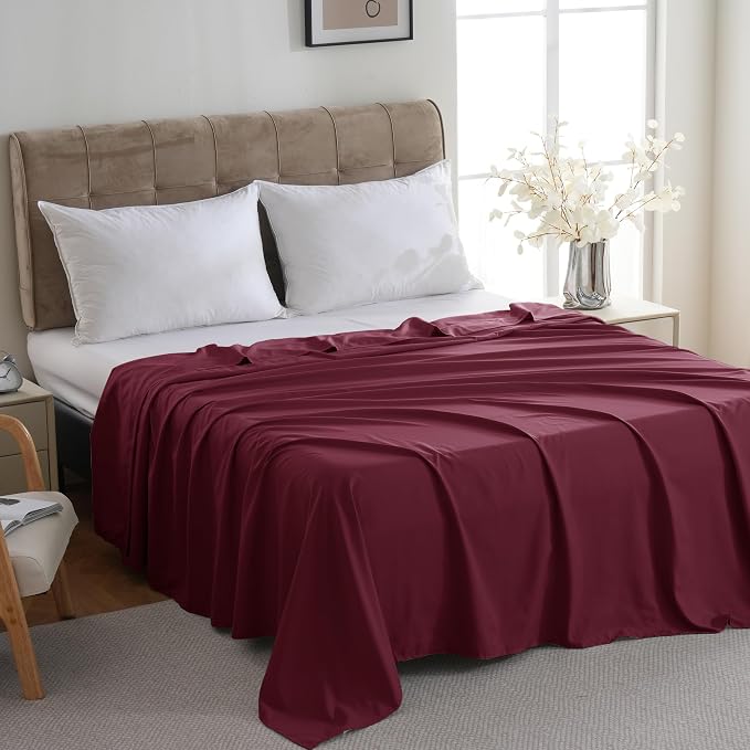 ZPECC Bulk Flat Sheets Only King Size 6 Pack, Easy Sort Top Bed Sheet by - Image 2