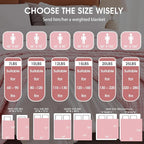 Pink Weighted Blanket for Adults 12lbs, Twin Full Size Breathable Cooling Minky - Image 7