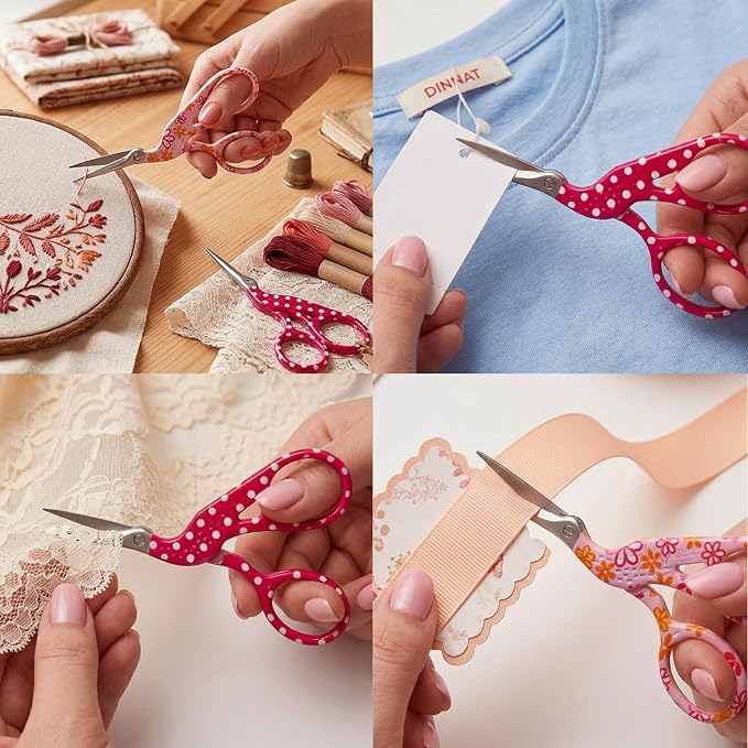 Embroidery Crafting Scissors, 3.7 Inches, 2 Pieces | Crochet Scissor, Cross - Image 8