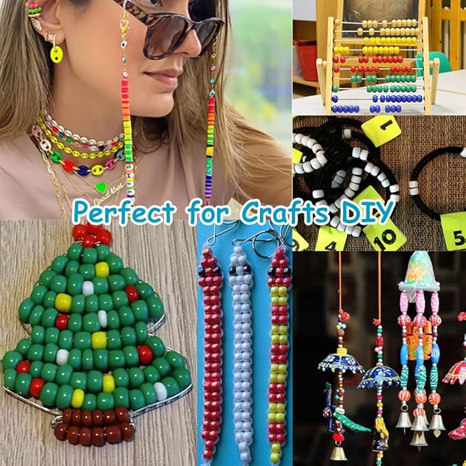 Pony Beads Bulk 4000 Pcs, Beads - Image 7