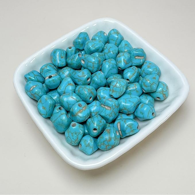 Turquoise Irregular Beads for Bracelet Making - Image 5