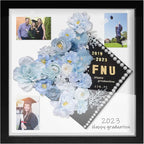 10x10 Shadow Box Frame with Letter Stickers, Graduation Memories Frame - Image 7
