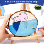 Unfinished Wood Slices for centerpieces 18 PCS 5.1-5.5 Inch, Round Wooden Discs - Image 3