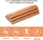 Sealing Wax Sticks 12P with Glue Gun, Luxiv 5.4" Sealing Wax Sticks 10MM Fire - Image 3