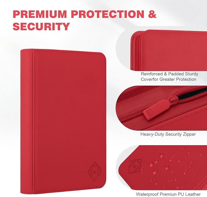 Trading Card Binder with 9 Side Loading Pocket Card Album Hold Up to 540 Cards - Image 4