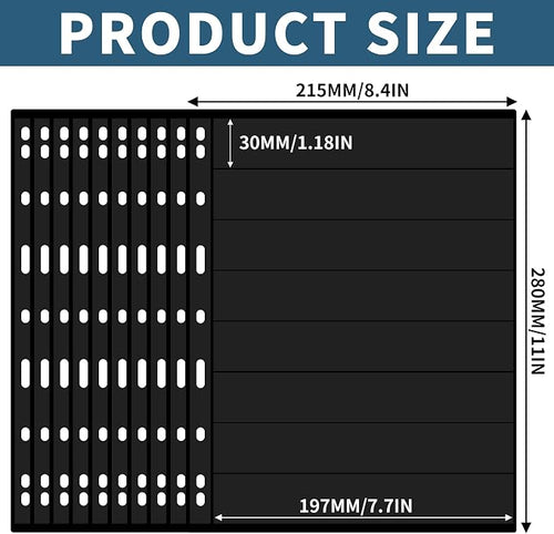 10 Sheets 20 Pages Postage Stamp Album Pages, 8 Pockets 7.7X 1.18in Stamp - Image 2