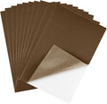 CHRORINE 10 Pcs Brown Felt Fabric Sheets Self Adhesive Felt Sheets 8 x 12 by CHRORINE