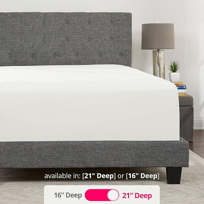 Deep Pocket Full Size Fitted Sheet 21' Full Size Deep Pocket Sheet Perfectly - Image 4