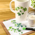 120PCS Green Botanical Leaf Scrapbook Stickers - Image 4