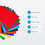 OMTech 10 Pack Colored Acrylic Sheets, 12x8 Inch Plexiglass Sheets - Image 5