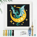 Doodlream Dragon Moon DIY Punch Needle Embroidery Kit by Doodlream