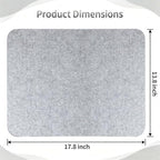 Wool Pressing Mat 17.8"x 3.8" 0.5 Inch Thick Ironing Board - Image 2