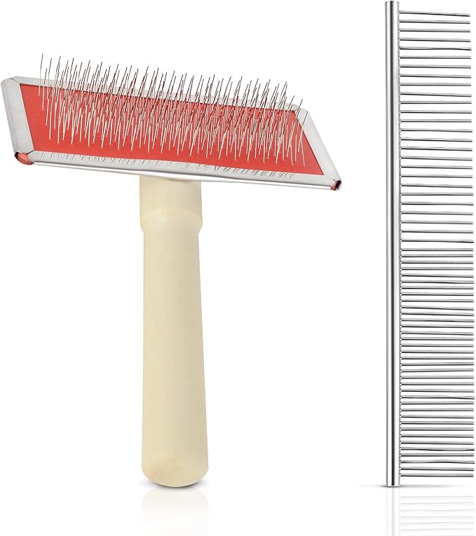 2 pack macrame fringe comb set stainless steel comb by WANGDEFA