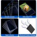1000 Card Sleeves Hard Plastic, Sooez Premium 35PT 3"X4" Baseball Card - Image 4