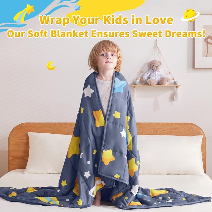 anfie Weighted Blanket Kids, Weighted Blanket Cooling Blanket - Image 4