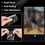 1000 Counts Premium Standard Baseball Trading Card Sleeves, Plastic Clear - Image 3