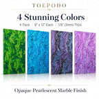 TOEPODO Pearlescent Cast Acrylic Sheets Pearl Acrylic 1/8inch Thickness Acrylic - Image 2