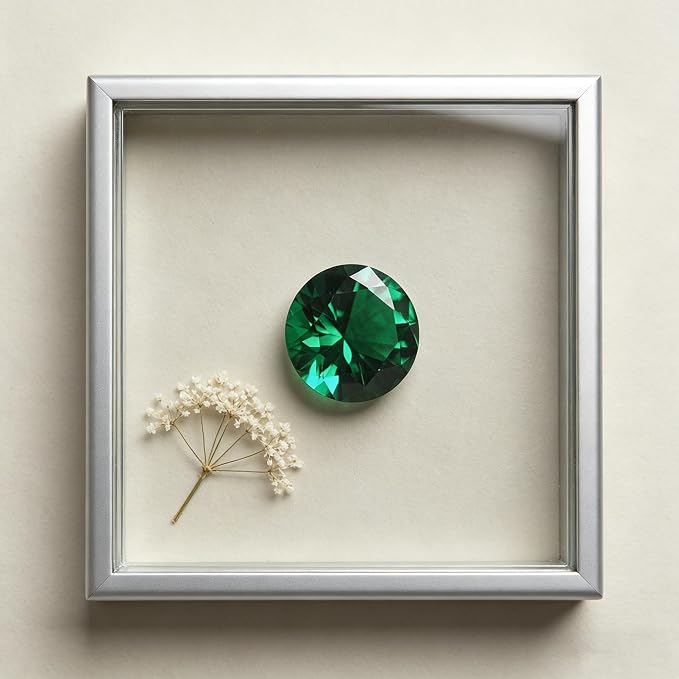 Emerald Green Color Cubic Zirconia Loose Beads Unset - Image 9