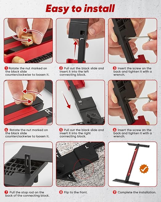 Saker Stair Tread Template Tool, 2026 New Stair Measuring Tool, Stair Tread Jig - Image 7