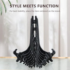 Artliving 5 Inch Black 12pcs/Set Plastic Easels Plate Display Stands Picture - Image 7