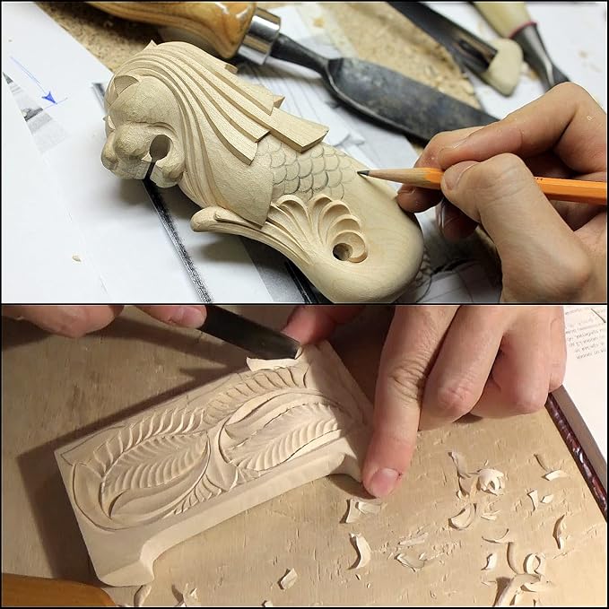JOIKIT 15 Pack 5 x 2 x 2 Inches Basswood Carving Blocks, Unfinished Soft Wood - Image 6