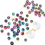 100pcs Outer Space Polymer Clay 10mm Spacer Beads by LUBINGSHINE